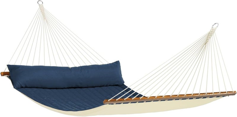 LA SIESTA Alabama Kingsize Spreader Bar Hammock (Size XL - 140 cm) (Navy blue) - Image 1